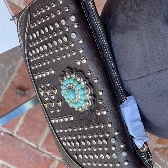 Montana west American bling clutch crossbody bag - Picture 5 of 16